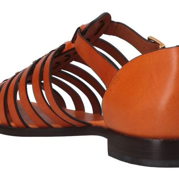 Brand New Tory Burch Women 9.5 fisherman sandal vachetta leather 90773 - Picture 2 of 5